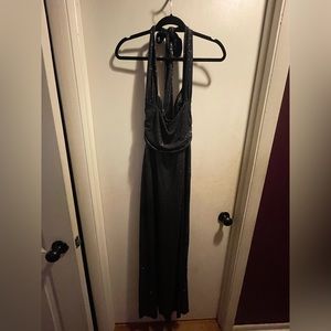 Black sparkle prom dress